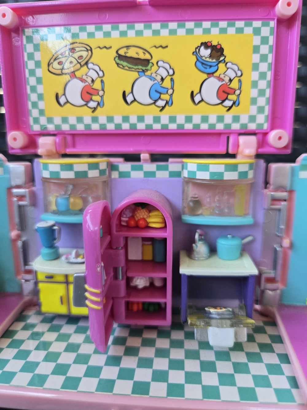 🍳 1999 Bluebird Polly Pocket Dream Builder Kitchen EUC VTG